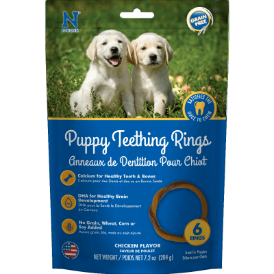 N-Bone Puppy Teething Rings; Chicken Flavour - 6 rings