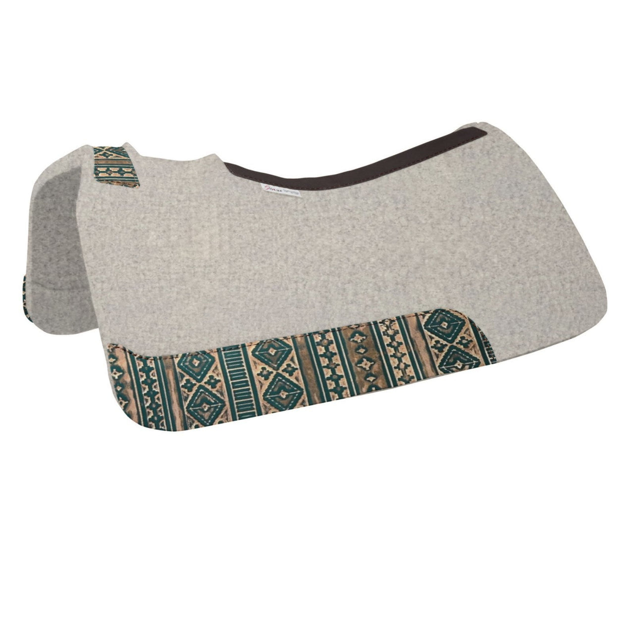 5-Star Equine 7/8" 30"x28" Barrel Saddle Pad-Blue & Gold Navajo
