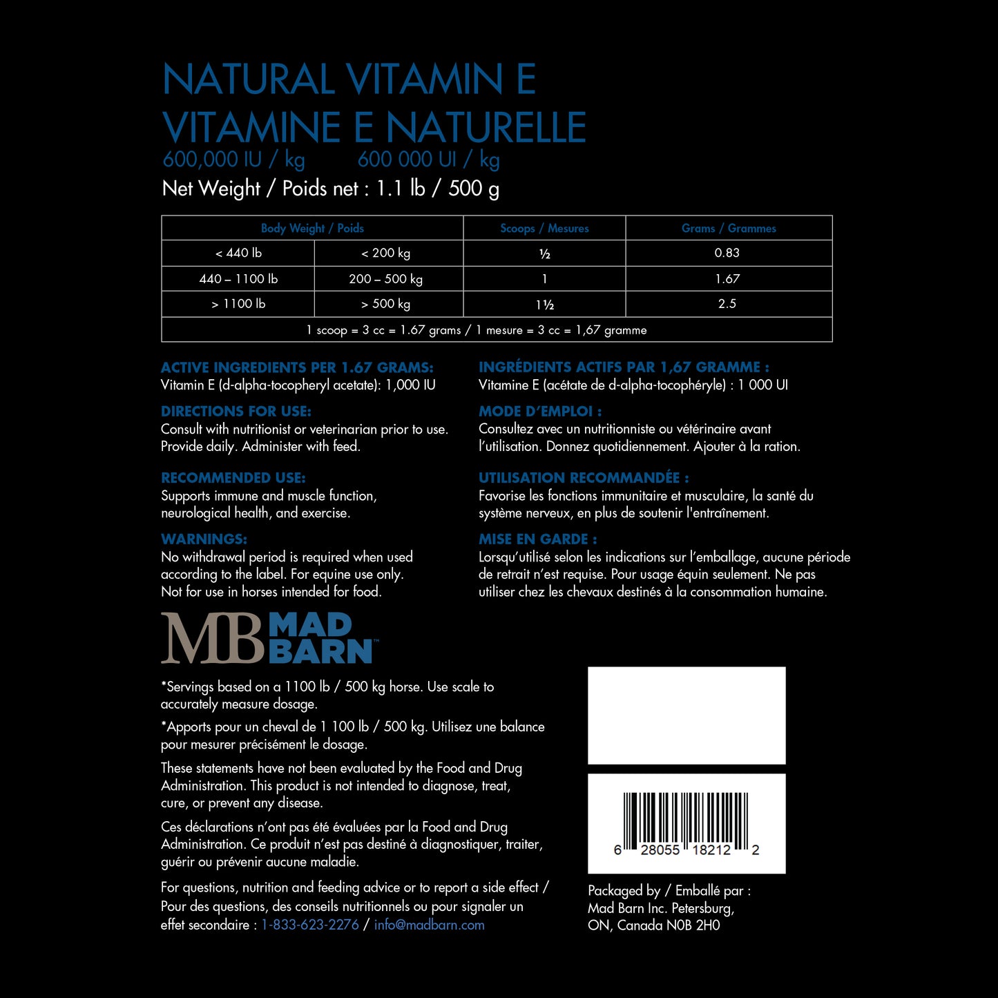 Mad Barn Natural Vitamin E