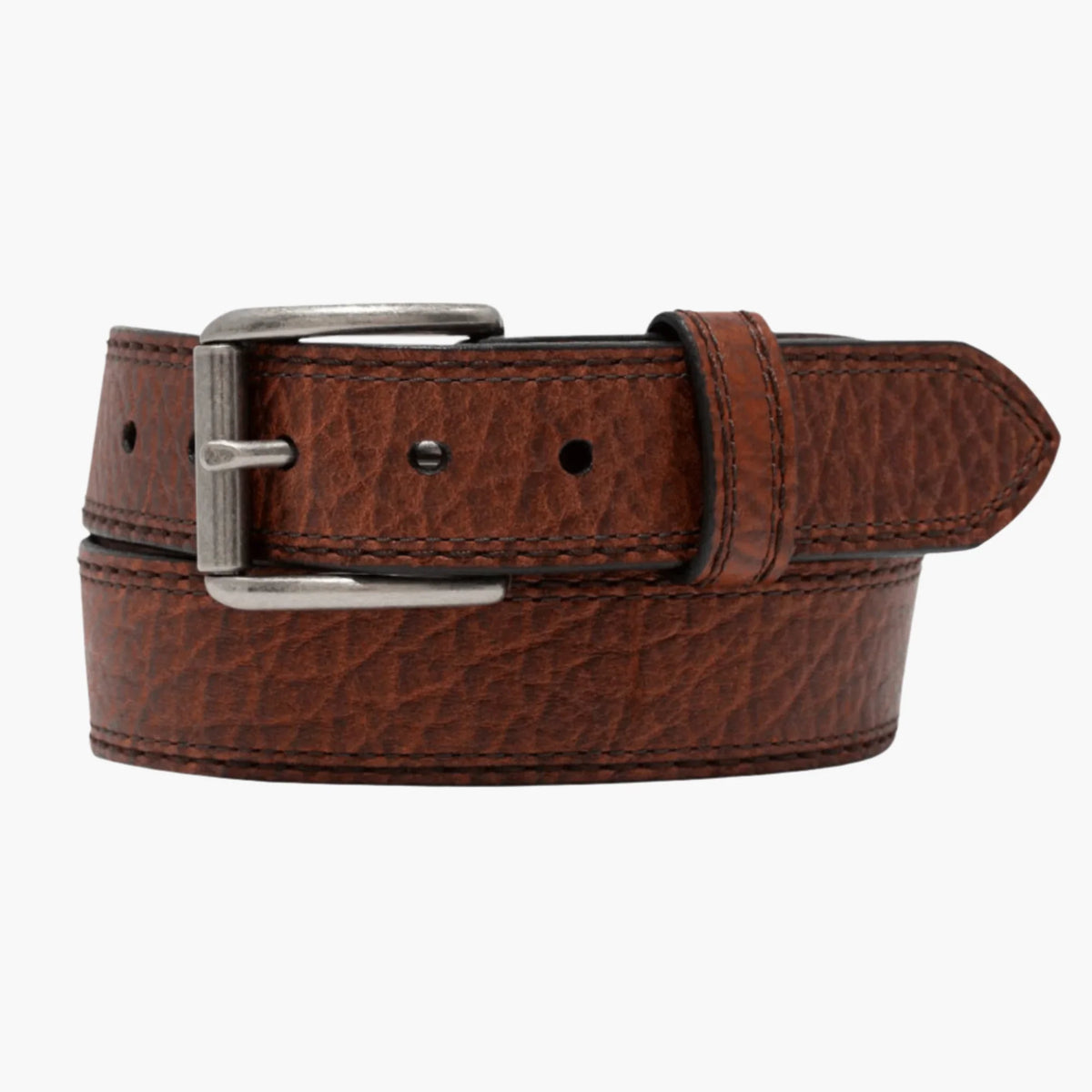 Vintage Bison Navajo Men's Belt-Peanut