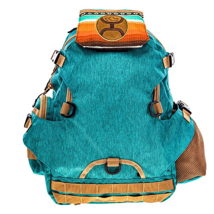 Hooey Mule Serape Backpack- Teal/Tan