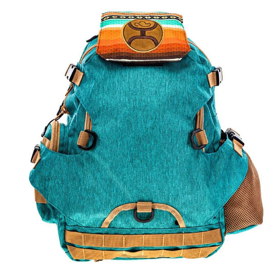 Hooey Mule Serape Backpack- Teal/Tan