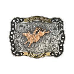 M&F Nocona Youth Rectangle Bull Rider Buckle