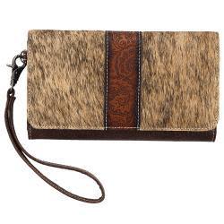 Nocona Women's Emmy Hair On  Wallet- Light Brown