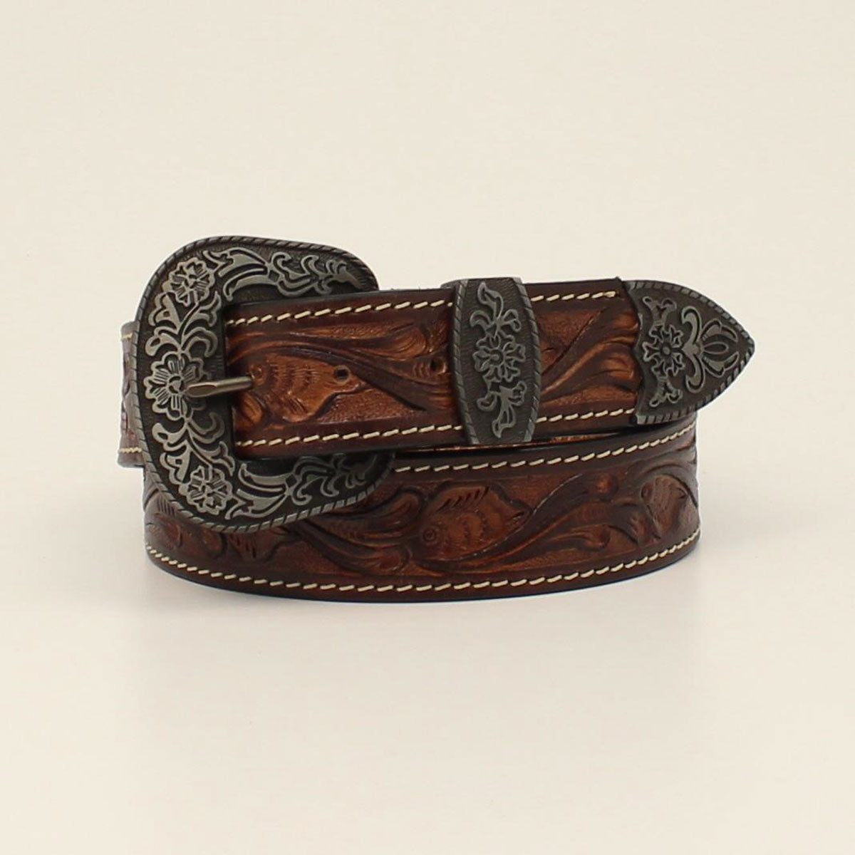 Nocona HDX Gloral tooled Belt