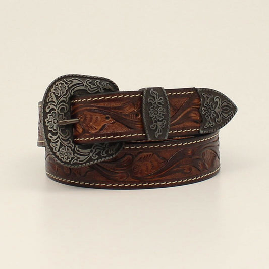 Nocona HDX Gloral tooled Belt