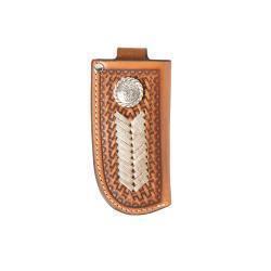 Nacona Rawhide with Lacing Knife Sheath- Tan