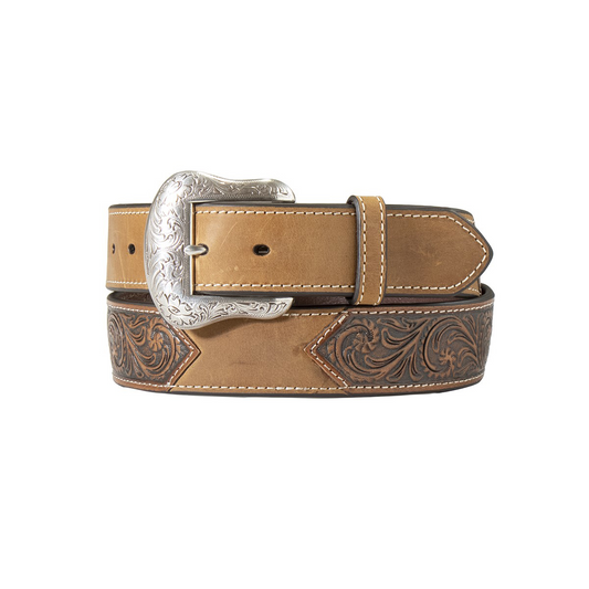 Nocona Men's Calf Hair Inlay Belt - Brown
