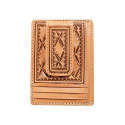Nocona Men's Money Clip with Large Basketweave- Natural
