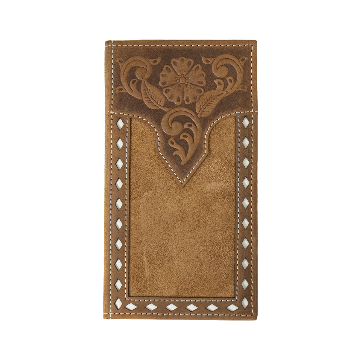 Nocona Rodeo Floral Embossed Wallet - Tan