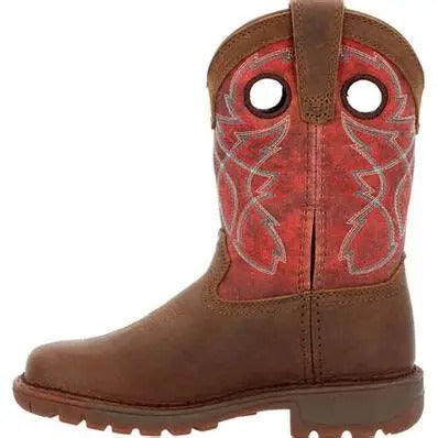 **Rocky Kids Brown 8" Western Boot