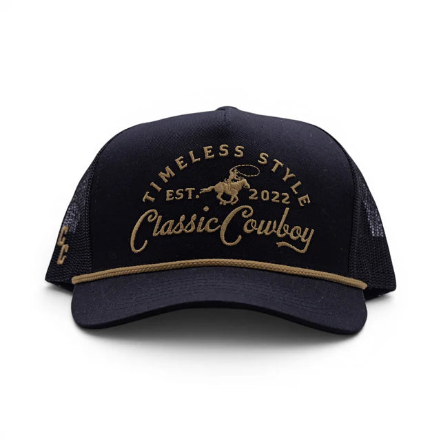 Classic Cowboy Unisex The Outpost Ball Cap - Black