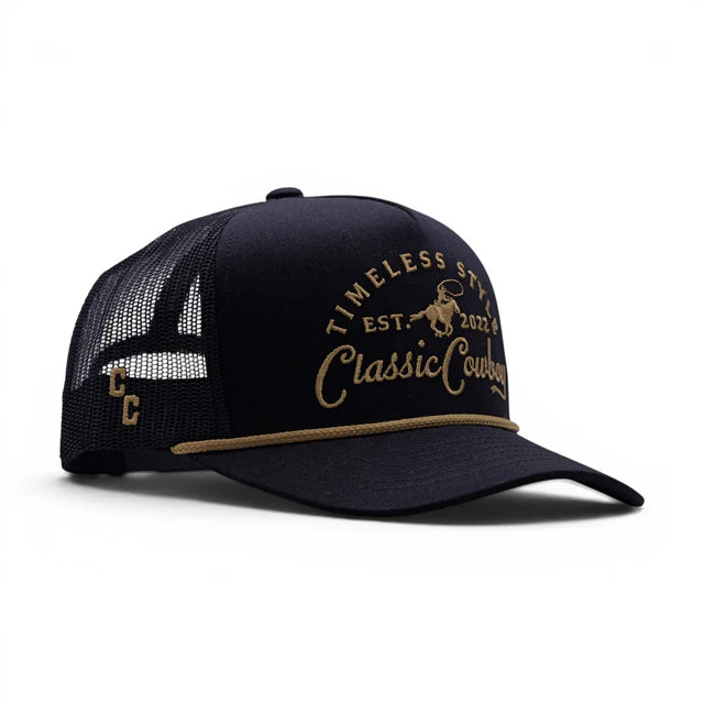 Classic Cowboy Unisex The Outpost Ball Cap - Black