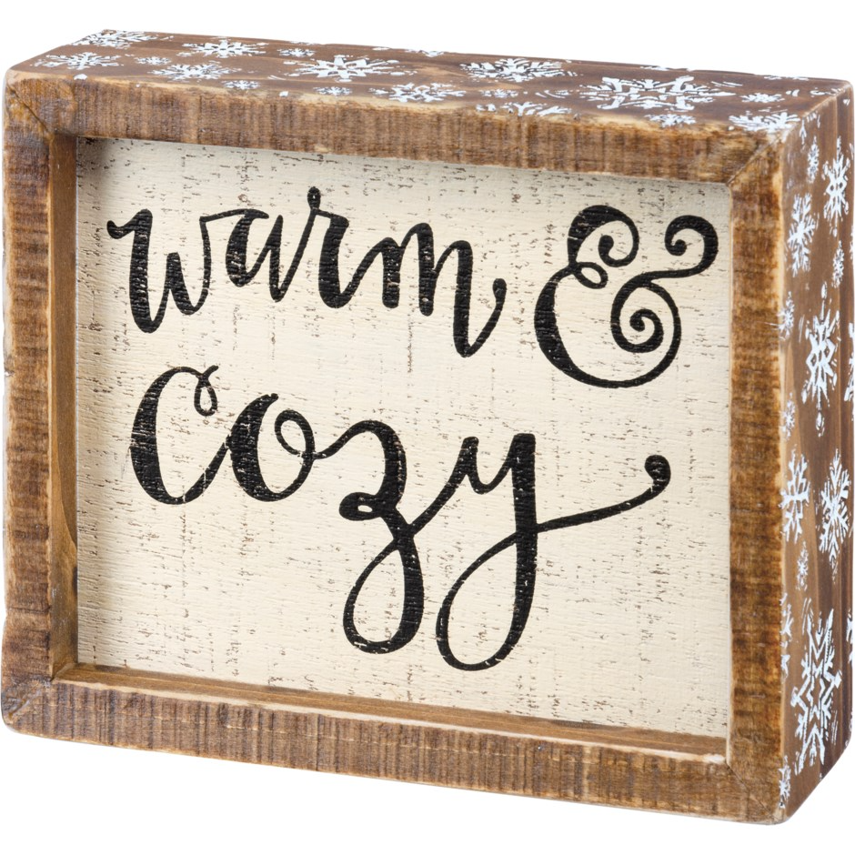 Insert Box Sign - Warm & Cozy