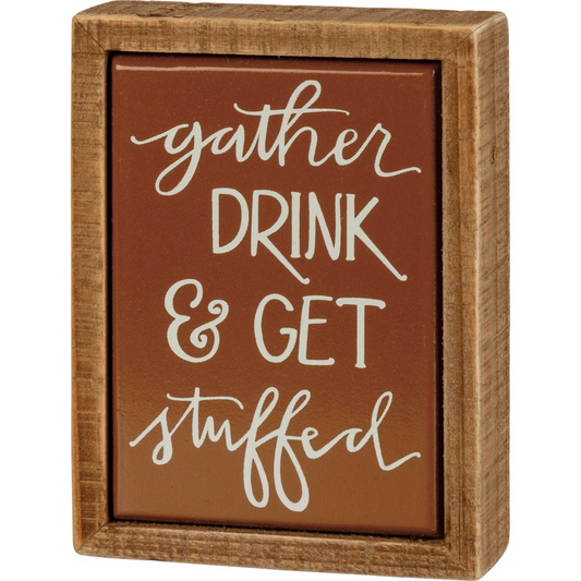 Box Sign Mini - Gather Drink