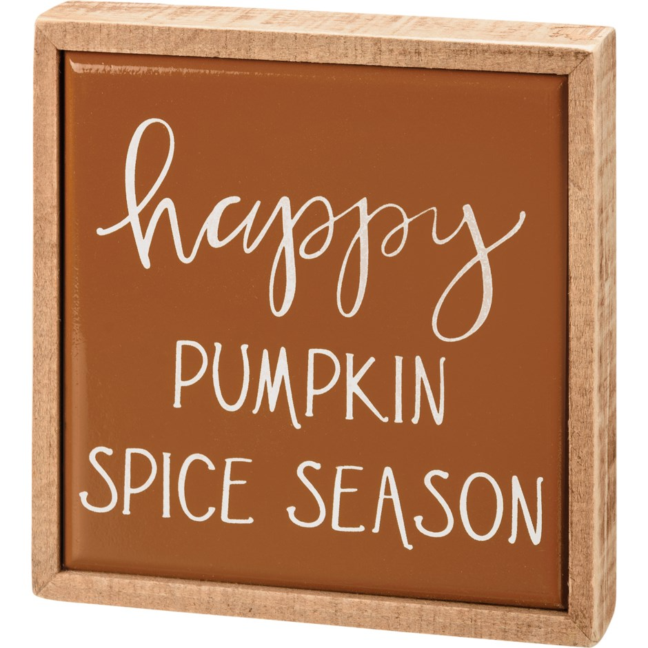 Box Sign Mini - Pumpkin