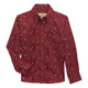 Wrangler Boy's Classic Long Sleeve Shirt- Maroon