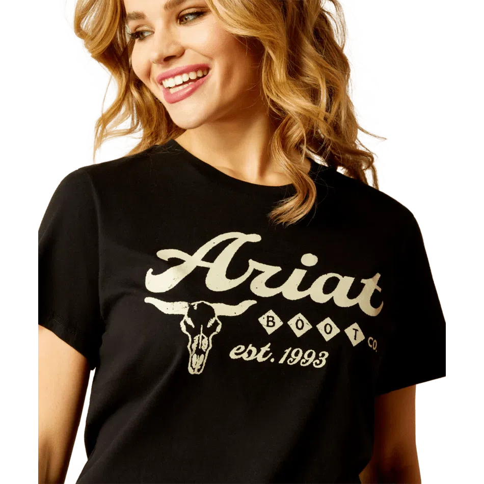 Ariat Women's Established Boot Co T-Shirt - Black