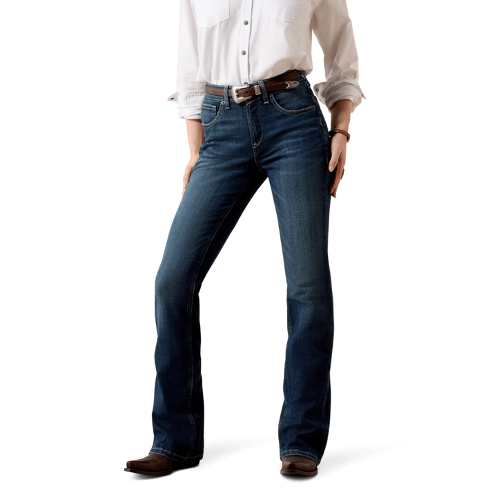 Ariat Women’s High Rise Mazie Boot Cut Jeans – Plumas