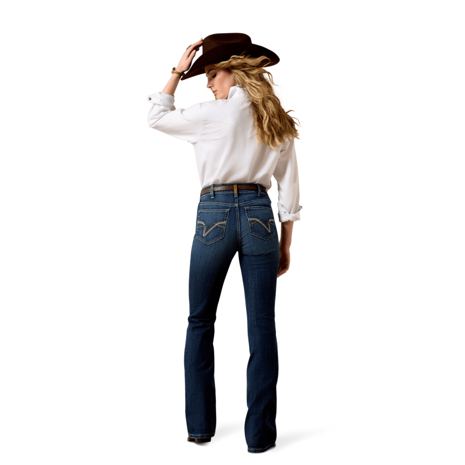 Ariat Women’s High Rise Mazie Boot Cut Jeans – Plumas