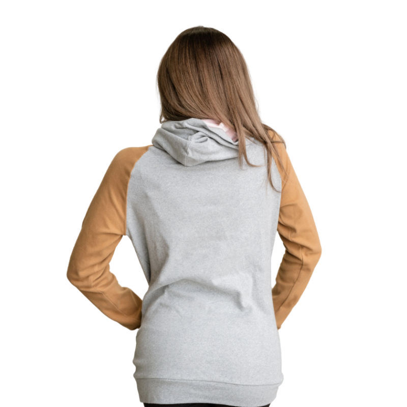 Ampersand Double Hood Sweatshirt - Peach Cider