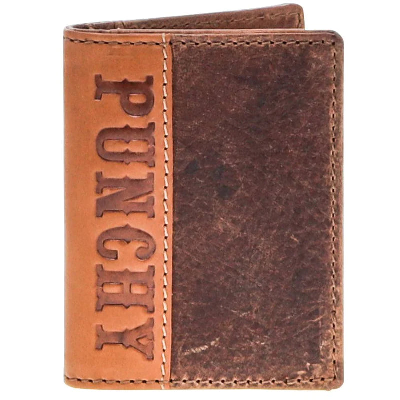 Hooey Men's Punchy Classic Bifold Money Clip Wallet - Brown/Tan