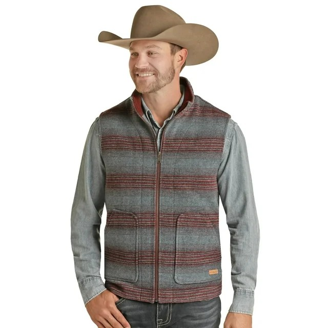Powder River Heather Serape Wool Vest