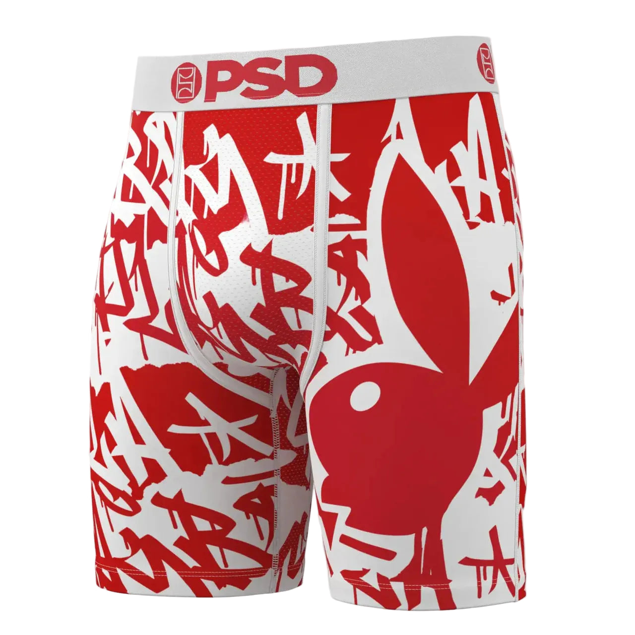 PSD Underwear Playboy Red Tags Standard Length Brief's - Red/White