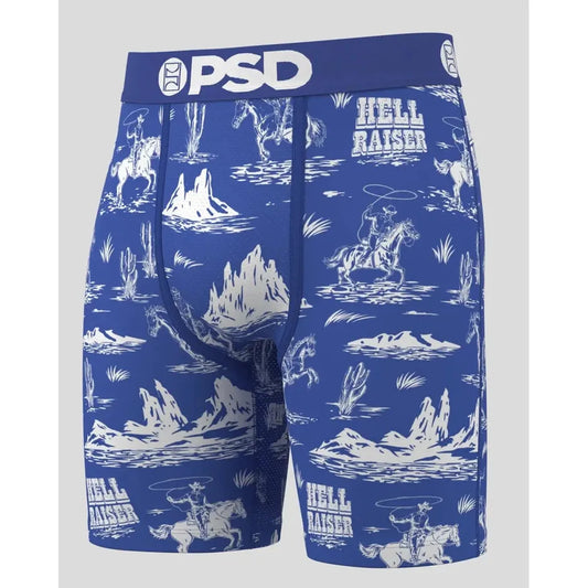 PSD Underwear Men's Hellraiser Boxer Brief - Blue/White