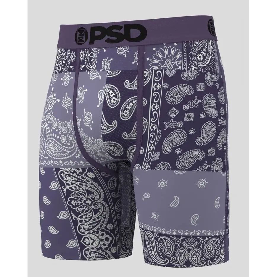 PSD Underwear Men's Bandana Dusk Boxer Brief - Purple
