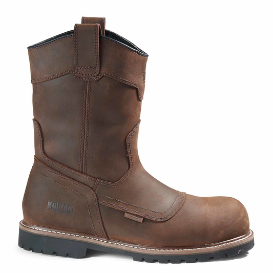 Kodiak Men's McKinney Wellington Work Boots-Dark Brown