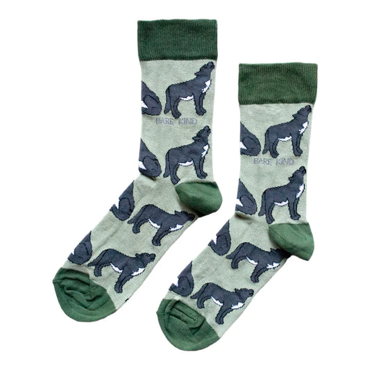 Bare Kind Bamboo These Socks Save Wolves Socks