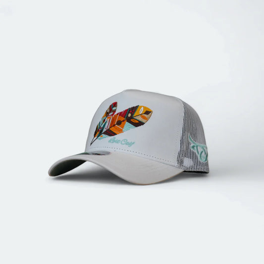 Lost Calf-Tribe White 5 Panel Curve