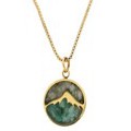 Mountain Crushed Stones Necklace - 1 Mountain Peak