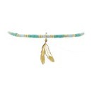 Feather Beaded Bracelet