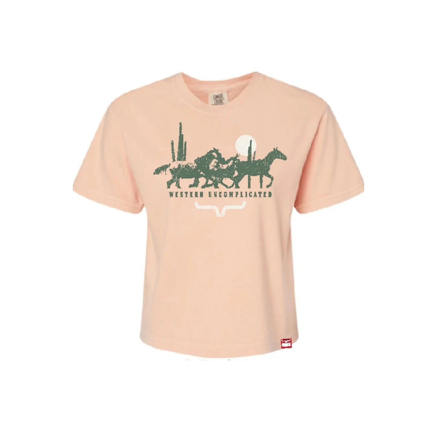 Kimes Women's Short Sleeve Plains Stampede Tee Shirt- Multiple Colours