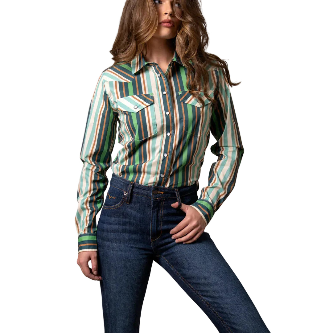 Kimes Ranch Women's Kai Long Sleeve Stripe Shirt - Multiple Colours