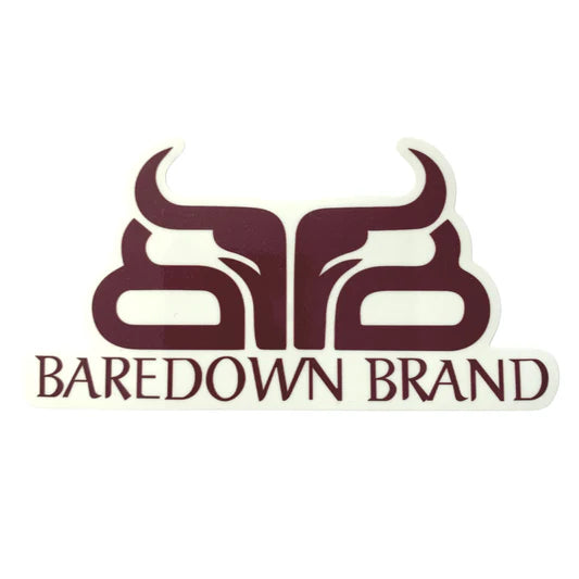 Baredown Brand Medium Logo Decal