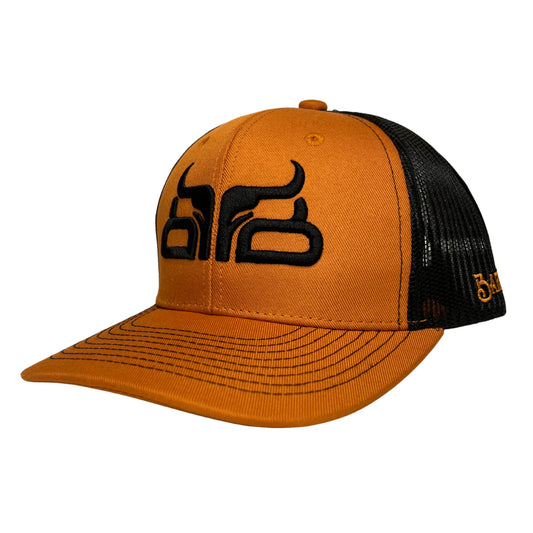 Baredown Brand Ball Cap Carmel & Black