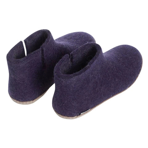 Glerups Leather Sole Boots - Purple