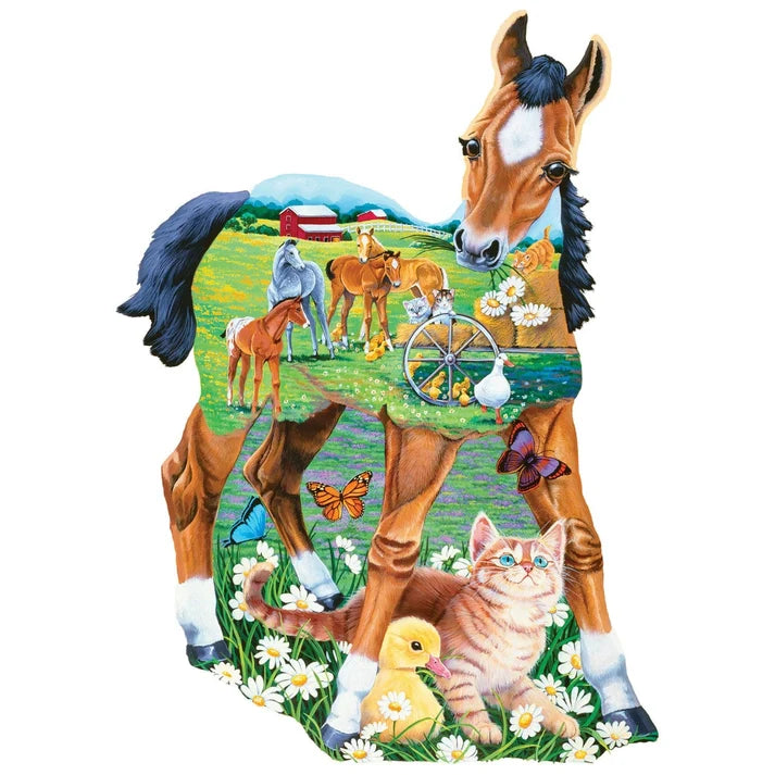 Masterpiece Pony Playtime 100 Piece Shaped Jigsaw Puzzle