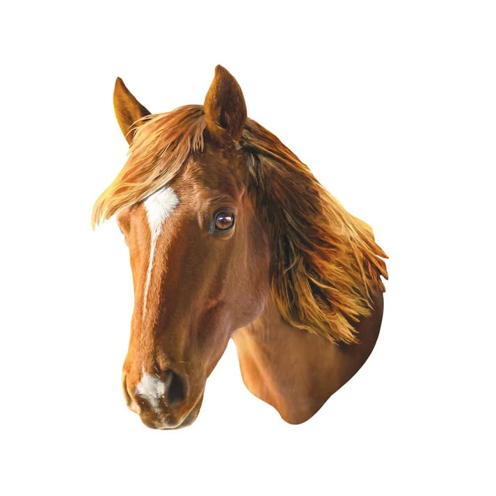 Masterpiece Furry Puzzle Horse 48 Piece Shaped Puzzle