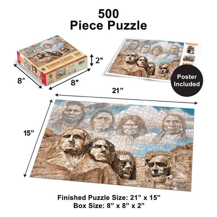 Masterpiece Founding Fathers 500 Piece Jigsaw Puzzle