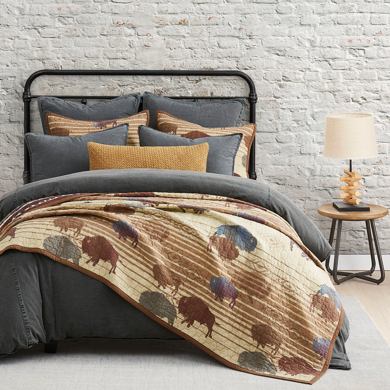 Hiend Accents Home On The Range Reversible Quilt Set - Full/Queen