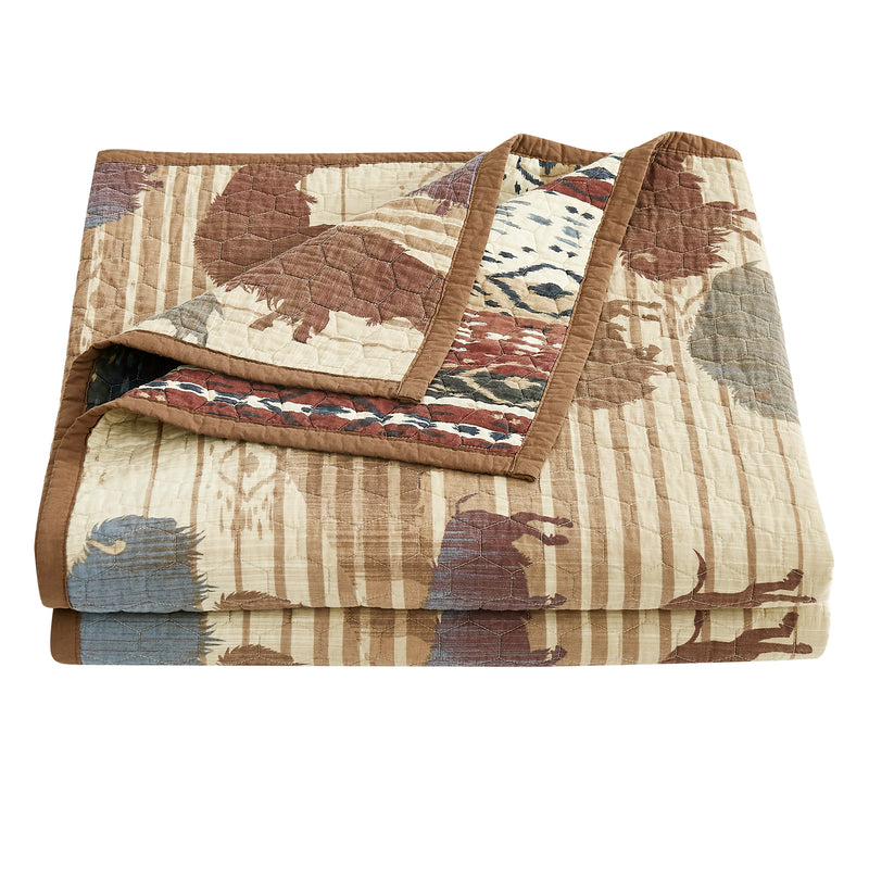 Hiend Accents Home On The Range Reversible Quilt Set - King
