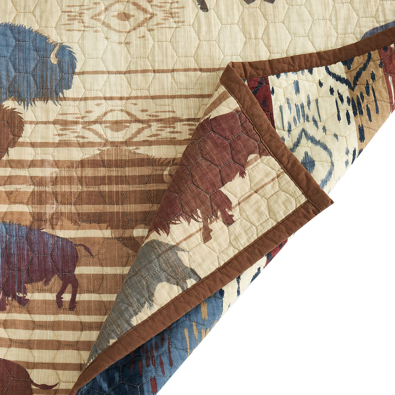 Hiend Accents Home On The Range Reversible Quilt Set - King