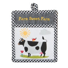 Farm Charm Cow Pocket Mitt