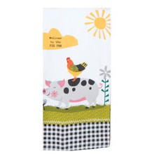 KD Farm Charm Pig Dual Purpose Terry Towel