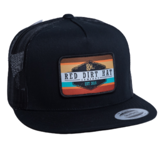 Red Dirt Hat Co Army Sunset-Black/Black