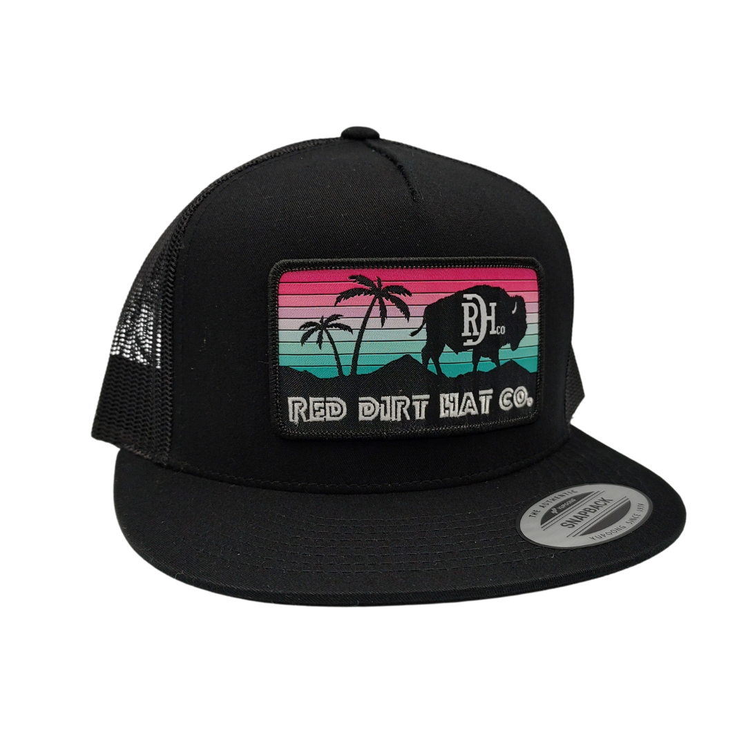 Red Dirt Hat Co Miami Vice Black/Black